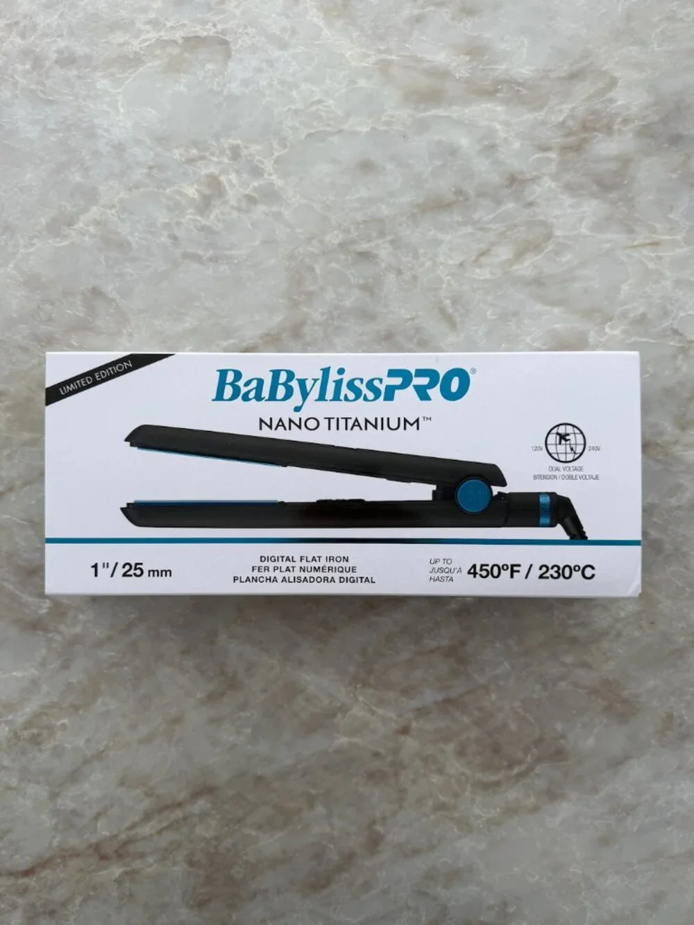 BaBylissPRO Nano Titanium Limited Edition Digital Flat Iron 1